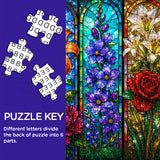 Elegante puzzle con cani con fiori, 1000 pezzi