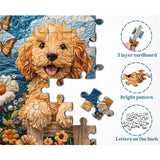 Garden Puppy Jigsaw Puzzle 1000 Pieces