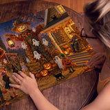 Puzzle Halloween dans la ville des épouvantails 1000 pièces