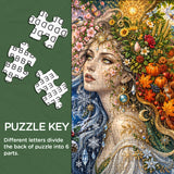 Puzzle élégant de chiens de fleurs 1000 pièces