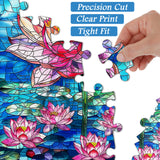 Stained Glass Lotus Jigsaw Puzzle 1000 Pieces