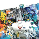 Vivid Cat Jigsaw Puzzle 1000 Pieces