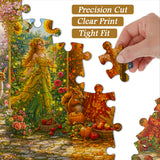 Elegante puzzle con cani con fiori, 1000 pezzi