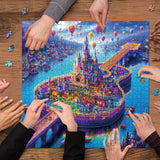 Guitar Island Jigsaw Puzzle 1000 Pieces