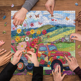 Flats pastoraux Puzzle de puzzle 1000 pièces