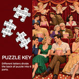 Elegante puzzle con cani con fiori, 1000 pezzi