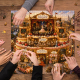 Elegante puzzle con cani con fiori, 1000 pezzi