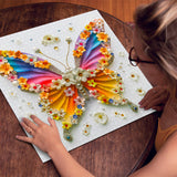 Rainbow Petal Butterfly Jigsaw Puzzle 1000 Pieces