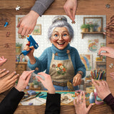 Herbstblatt-Collage-Puzzle 1000 Teile