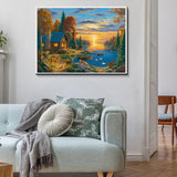 Lakeside cabins Jigsaw Puzzle 1000 Pieces