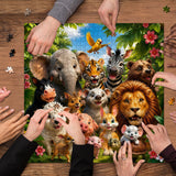 Elegante puzzle con cani con fiori, 1000 pezzi