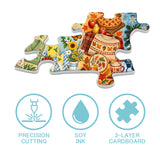 Elegante puzzle con cani con fiori, 1000 pezzi