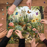 Elegante puzzle con cani con fiori, 1000 pezzi