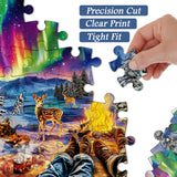 Northern Lights Cabin Jigsaw Puzzles 1000 Pieces