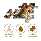 Stilvolles Blumenhunde-Puzzle 1000 Teile