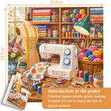 Stilvolles Blumenhunde-Puzzle 1000 Teile