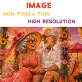 Elegante puzzle con cani con fiori, 1000 pezzi