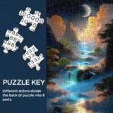 Black Gold Rose Rose Puzzle 1000 pièces