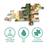 Stilvolles Blumenhunde-Puzzle 1000 Teile