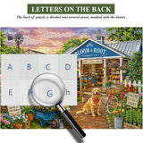 Stilvolles Blumenhunde-Puzzle 1000 Teile