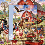 Elegante puzzle con cani con fiori, 1000 pezzi