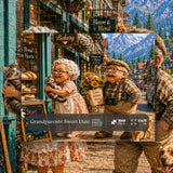 Stilvolles Blumenhunde-Puzzle 1000 Teile