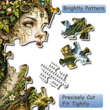 Elegante puzzle con cani con fiori, 1000 pezzi