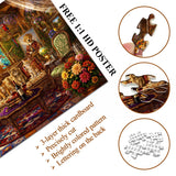Elegante puzzle con cani con fiori, 1000 pezzi