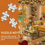 Stilvolles Blumenhunde-Puzzle 1000 Teile