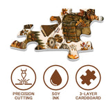 Stilvolles Blumenhunde-Puzzle 1000 Teile