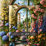Stilvolles Blumenhunde-Puzzle 1000 Teile