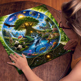 Stilvolles Blumenhunde-Puzzle 1000 Teile