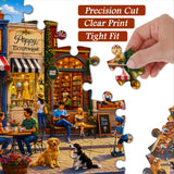 Elegante puzzle con cani con fiori, 1000 pezzi