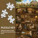 Elegante puzzle con cani con fiori, 1000 pezzi