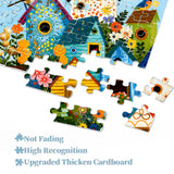 Elegante puzzle con cani con fiori, 1000 pezzi