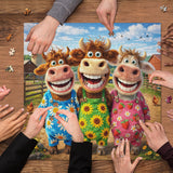 Puzzle con collage di foglie autunnali, 1000 pezzi