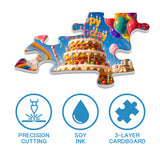 Elegante puzzle con cani con fiori, 1000 pezzi