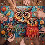 Floral Owl Jigsaw Puzzle 1000 Pieces