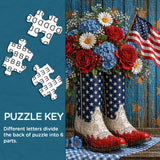 Puzzle élégant de chiens de fleurs 1000 pièces