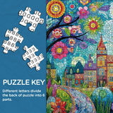 Puzzle de puzzle de bazar vibrant 1000 pièces