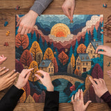Puzzle colorato romantico da 1000 pezzi
