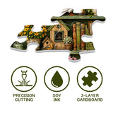 Stilvolles Blumenhunde-Puzzle 1000 Teile