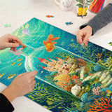Elegante puzzle con cani con fiori, 1000 pezzi