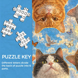 Cats in Circle Jigsaw Puzzle 1000 Pieces