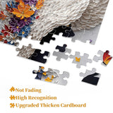 Puzzle con collage di foglie autunnali, 1000 pezzi