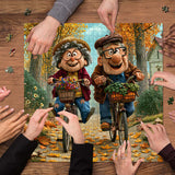 Elegante puzzle con cani con fiori, 1000 pezzi