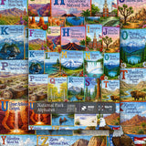 National Park Alphabet Jigsaw Puzzle 1000 Pieces