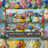 Elegante puzzle con cani con fiori, 1000 pezzi