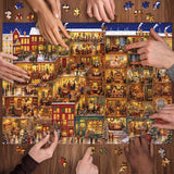 Elegante puzzle con cani con fiori, 1000 pezzi