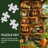 Stilvolles Blumenhunde-Puzzle 1000 Teile